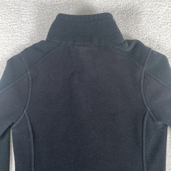 Patagonia Synchilla Sweater Womens Small Black Full Zip Slimming Broken Zip Tab - Picture 11 of 16